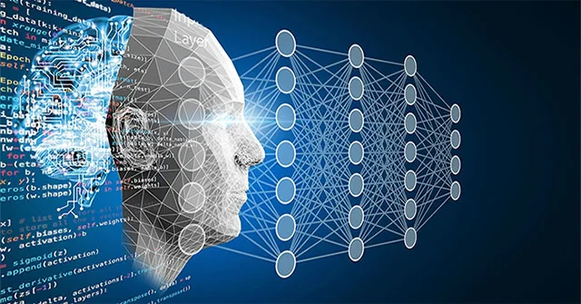 Conceptual neural-network illustration used to explain deep learning
