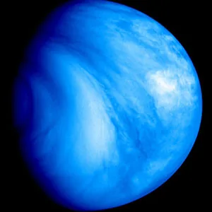 Processed view of Venus used as planetary context