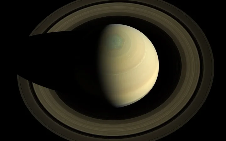 A Cassini view of Saturn and its rings from October 2013